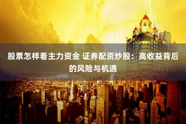 股票怎样看主力资金 证券配资炒股：高收益背后的风险与机遇
